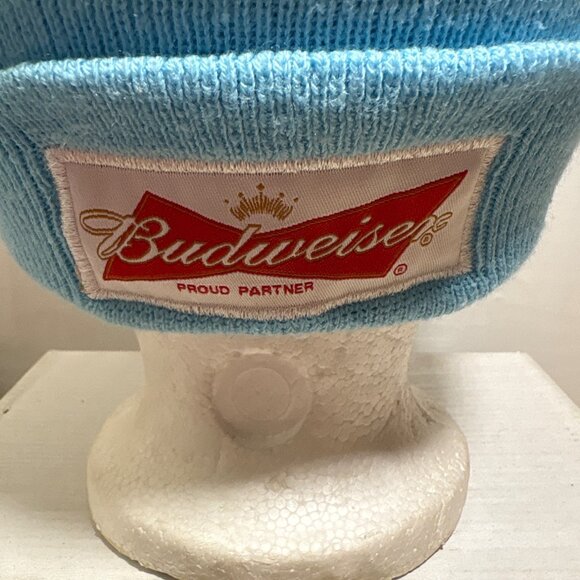 Green Bay Packers Knit Beanie Pom NFL Bud Light Logo Green Gold White - Picture 6 of 10